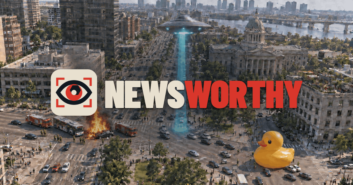 Camera view over a city in Newsworthy
